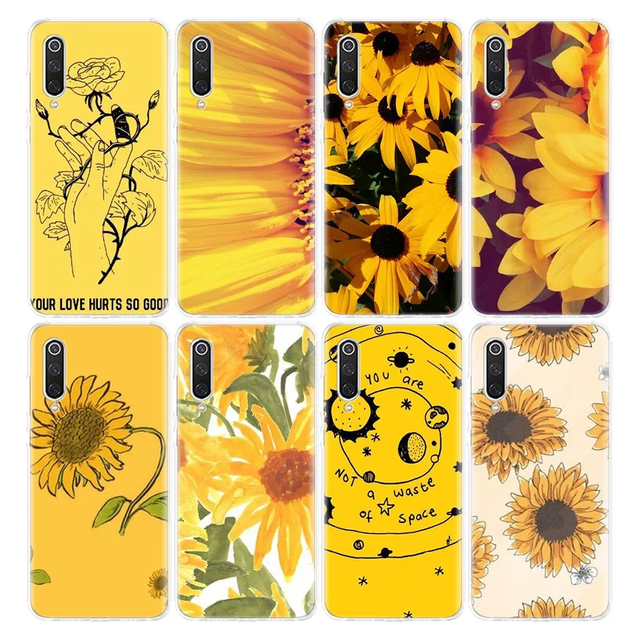 Hippie Aesthetics yellow Phone Case For Xiaomi Redmi Note 13 12 11 10 11E Pro Plus 12S 11S 11T 10S 9 9S 8 8T 7 Soft TPU Back Cov