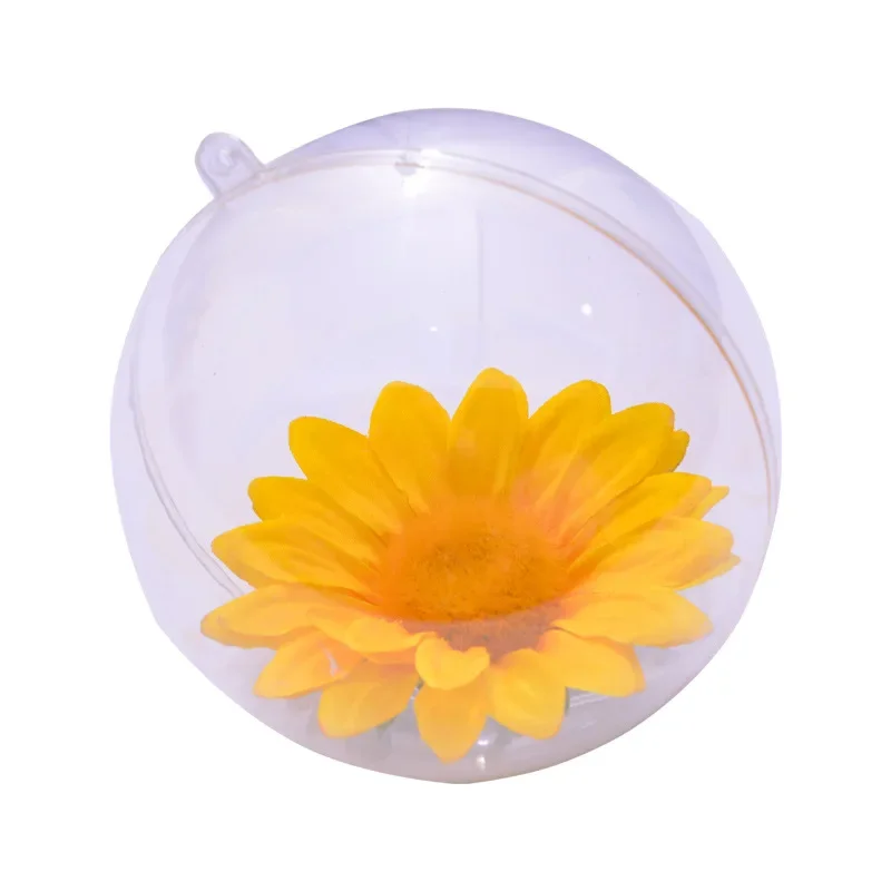 

Transparent Ball Acrylic Ball Christmas Day DIY High Transparent Hollow ps Festival Decoration Eternal Flower Ball