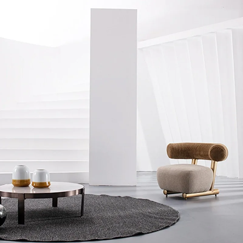Fabric Chair Hotel Villa Club Model Room Sales Office Small Sofa