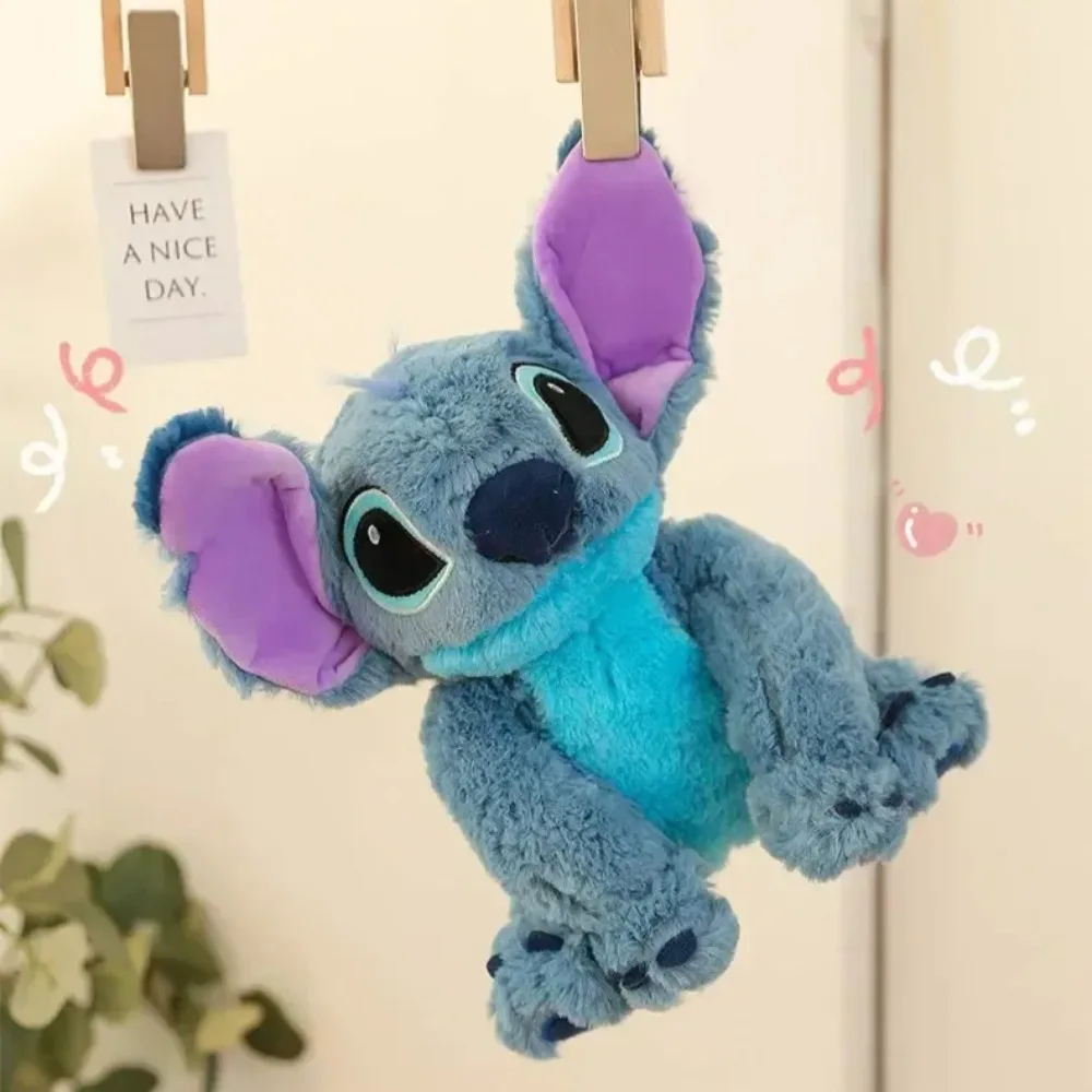 Anime Disney Kawaii Stitch Angel Stuffed Plush Toy Doll Cartoon Figure Soft Animals Pillow Room Decor Peluche Kids Birthday Gift