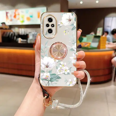 Diamantrem Snodd Fint Camellia Telefonhållarskal För Huawei Honor 9X Pro 60 70 80 90 100 200 300 Pro Ultra Y9s Skal 10 best sales Äran 9X Pro - №10