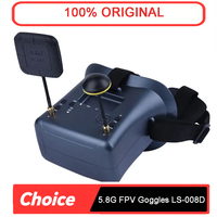 5.8G FPV Goggles LS-008D 4.3 Inch 40CH Support DVR Dual Antenna Built-in Battery 480*272 LS008D Helmet For RC Racing Drone