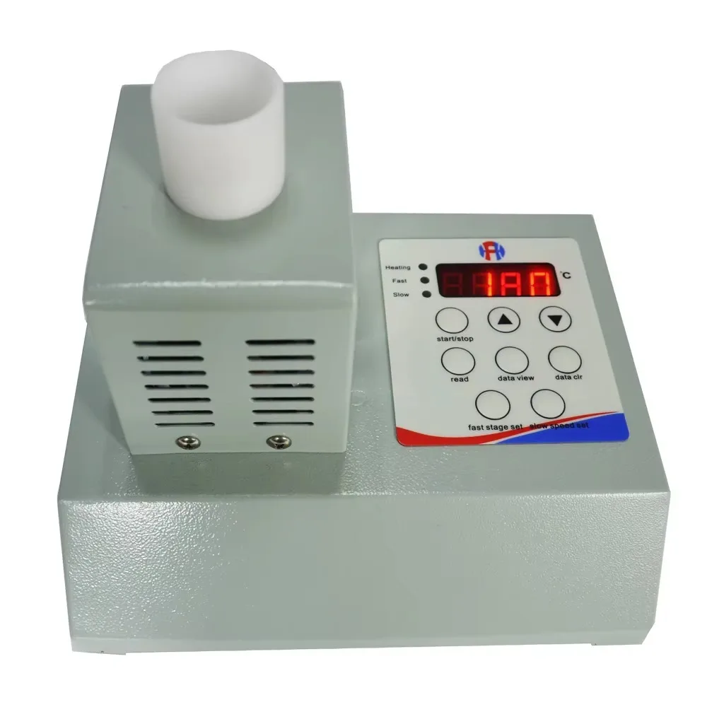 HMPD-200 Digital Speed Melting Device Two-Step Temperature Apparatus LED Display Lab Food Tube Testing Glass Material 1-Year