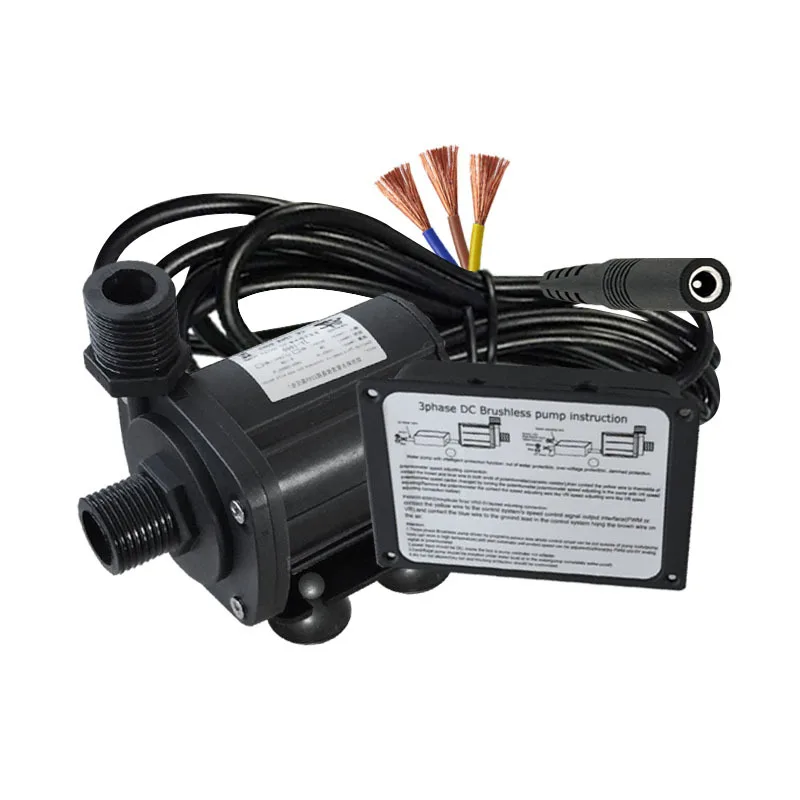 Brushless 3 Phase 12V Booster Pump High Pressure Water Circulation Pump Shower Pump 7M Lift Max