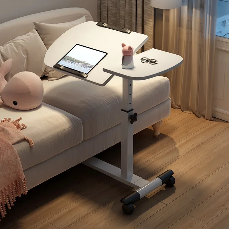 

Folding bedside table simple household sofa side bedroom removable lift computer desk office small table Durable