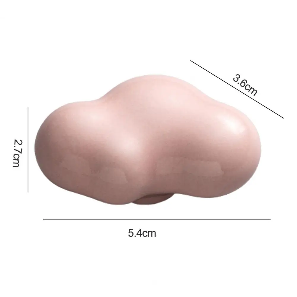 Cabinet Pull Handle Cloud Shaped Ceramic Cabinet Knob Drawer Pull Handle Smooth Surface Cupboard Hardware for Simple