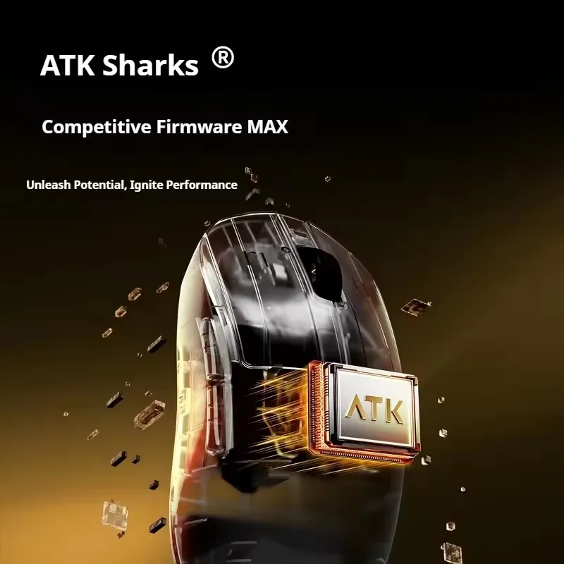 ATK 드래곤플라이 A9 얼티밋 게이밍 e스포츠 2.4g 무선 마우스 Paw3950 울트라 인체공학적 장시간 배터리 게이밍 마우스 선물