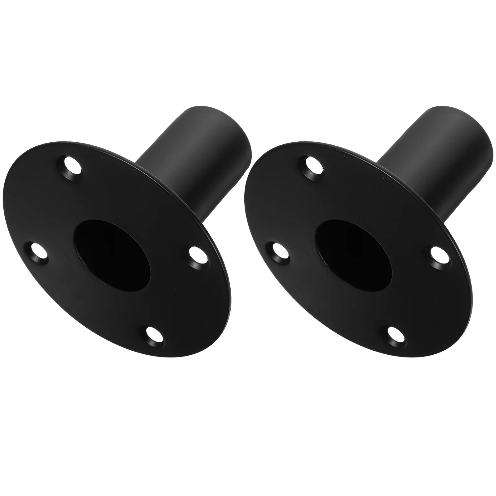 2 Pcs 107x80mm Speaker Base Black Holder Adjustable Stand Heavy Duty Stage Party Studio Monitor Tray Bracket