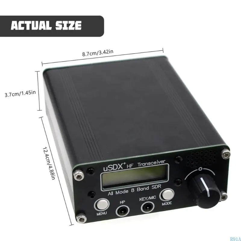 R91A USDX+HF 8 Band Radio Device com alto -falante e placa circuito exclusiva