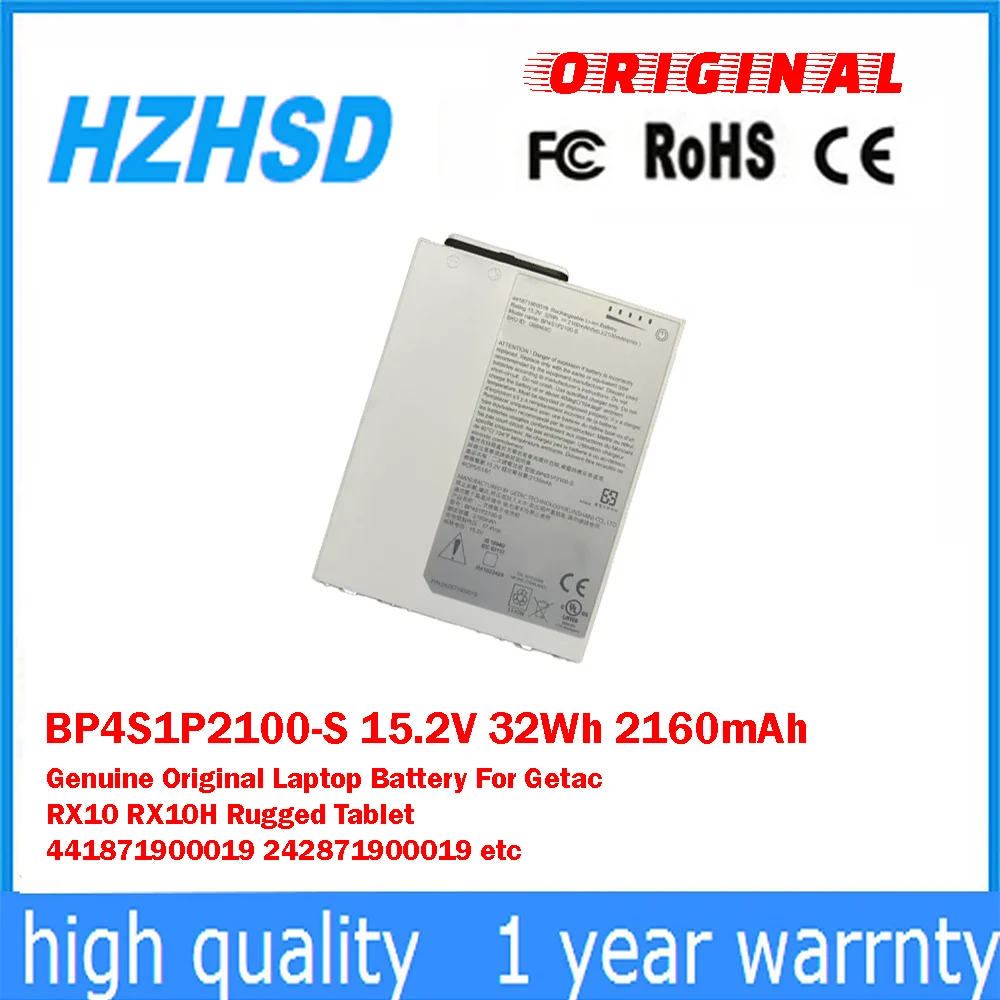 

BP4S1P2100-S 15,2 В 32 Втч 2160 мАч Оригинальный аккумулятор для ноутбука Getac RX10 RX10H Rugged Tablet 441871900019 242871900019