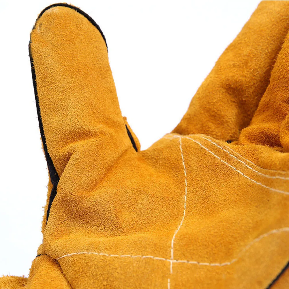 

Welding Gloves Wear-resistant Fireproof Long Sleeve High Temperature Resistance Working Stove