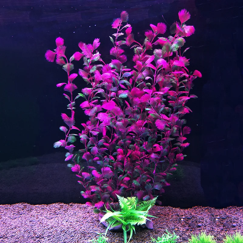 52 سم خزان الأسماك الاصطناعي نبات خزان الأسماك المناظر الطبيعية النباتات المائية زراعة حوض السمك الملحقات #4