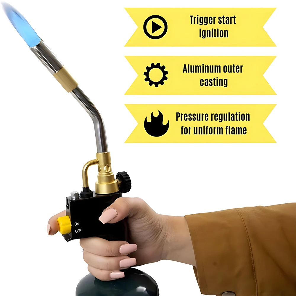 TS8000 Air Conditioner Repair Welding Tool Outdoor Camping Defense Lighting Tool Flamethrower BBQ Gun Cookie Baking Gun