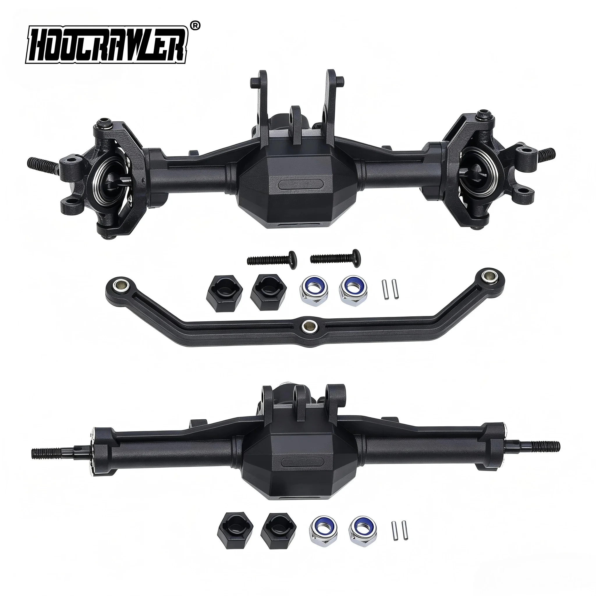 1/18 TRX4M Plastic Axles Set With Servo Mount For 1/18 RC Crawler Upgrade Parts Replacement