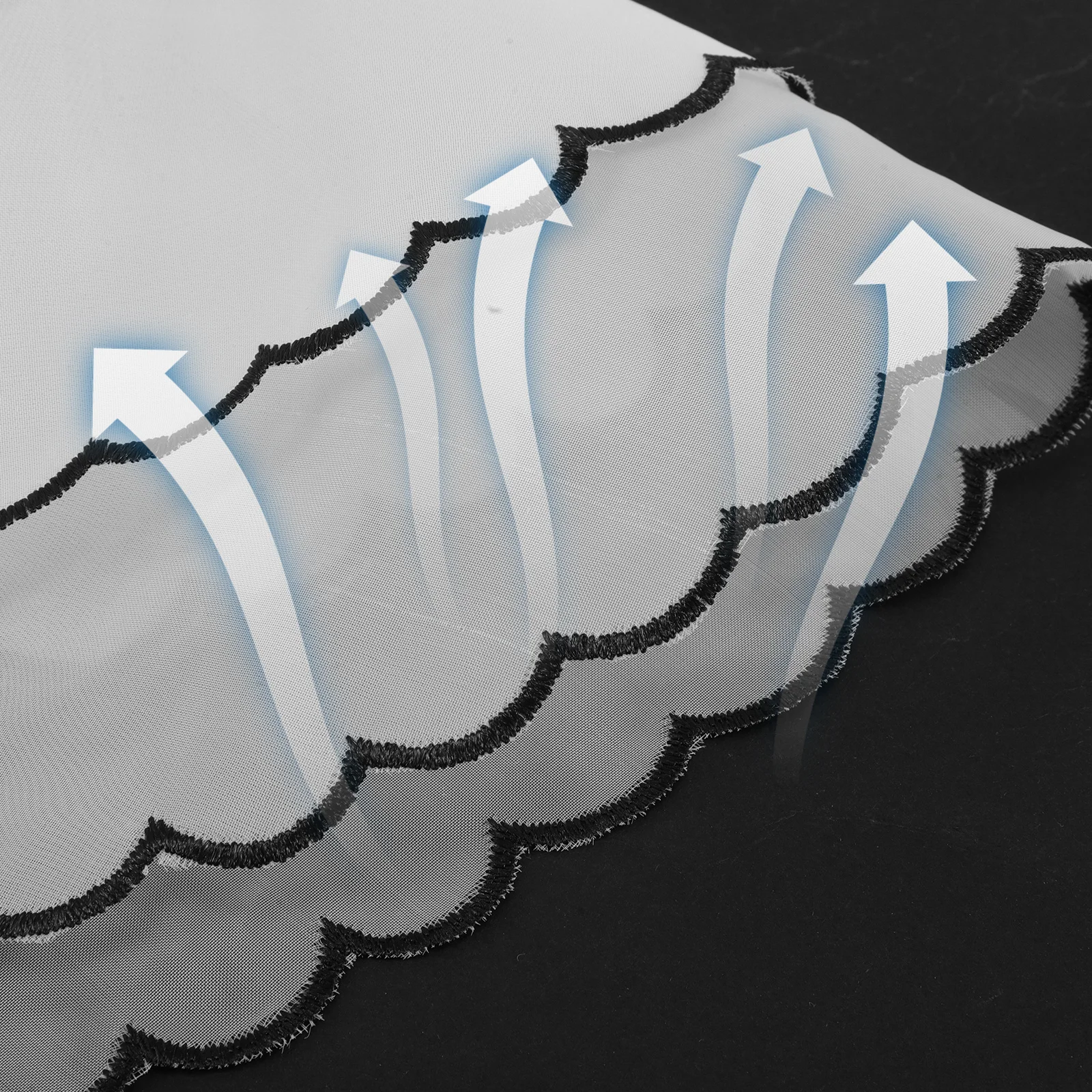 Renda oco para fora organza gola bordada branco removível moda gola falsa vestido feminino blusa ocasiões especiais