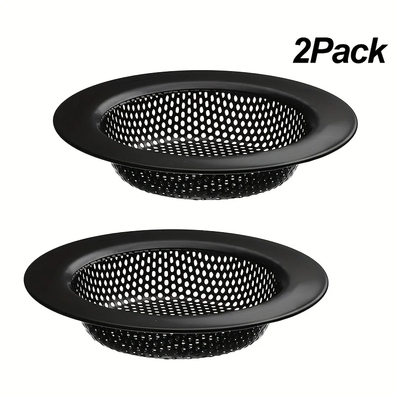 2Black stainless steel kitchen sink strainer - Anti-clogging design，Rust-resistant and easy to clean，Kitchen sink strainer, suit