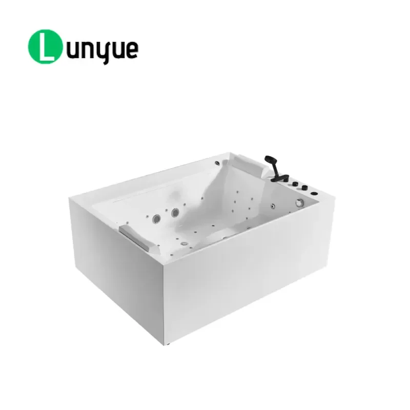 Modern Double Spa Bath Tub Hot Shower Home Bathroom Furniture Large Capacity Relaxing Soaking Bathtub for Couple