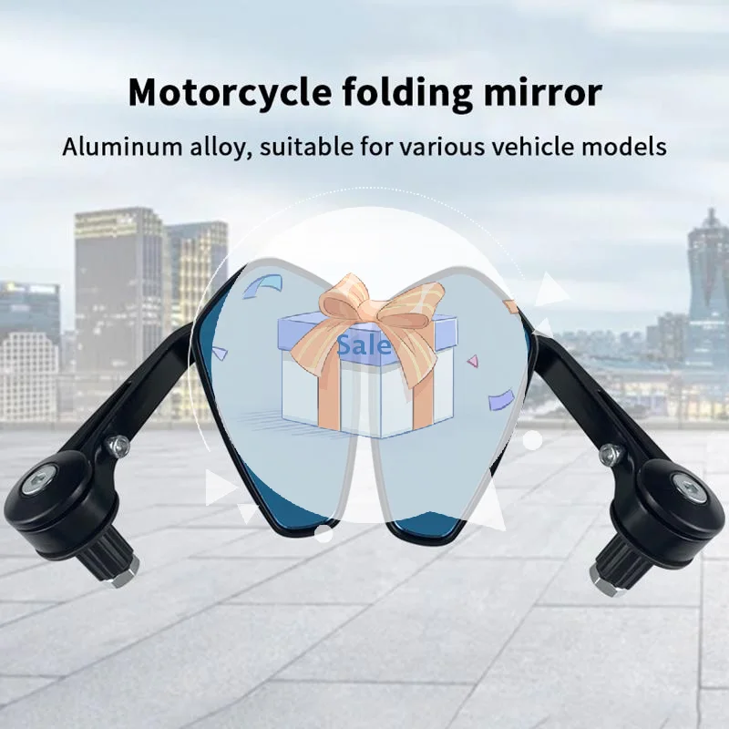 

Универсальное зеркало бокового вида для велосипедов, рождественский декор заднего вида, торцевое зеркало на руле