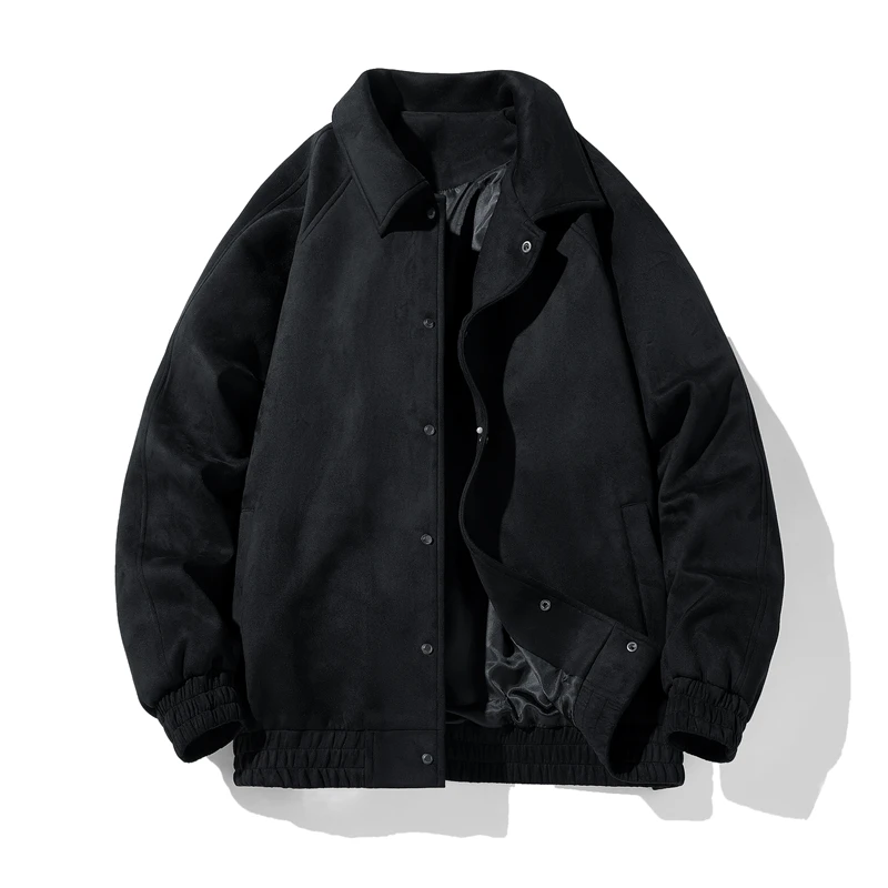 Cotton-padded Jacket for Men in Spring and Autumn,fashionable,casual,versatile,comfortable,high-quality,solid Color,simple Coat