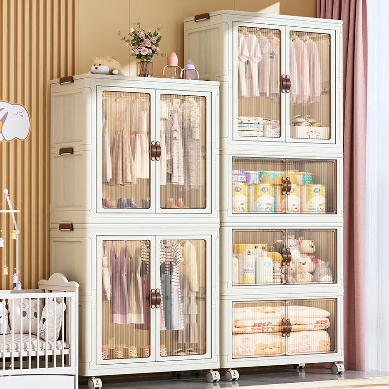 

Installation-free wardrobe finishing box plastic household