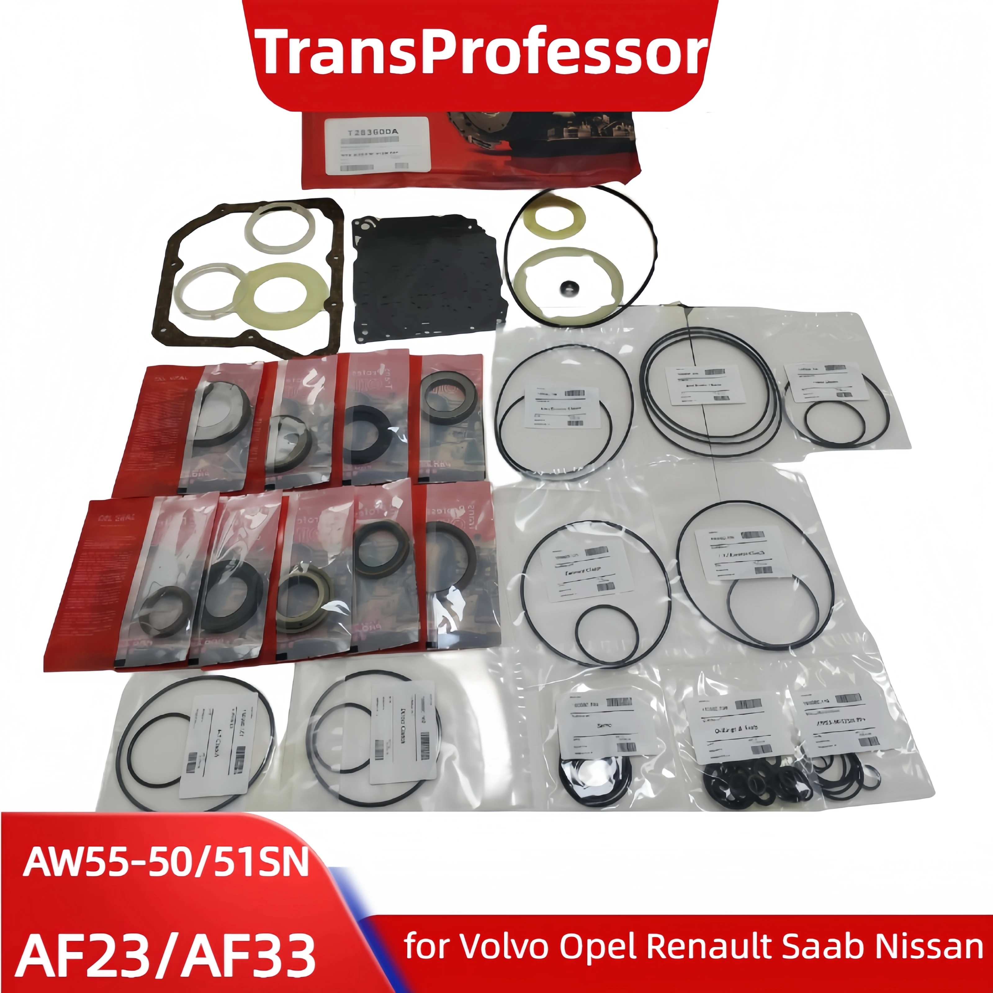 

AW55 50SN AW55‑51SN AW55‑50SN AF23 AF33 RE5F22A M98 Transmission Repair Overhaul Kit for Volvo Opel, Gearbox Seals Gasket