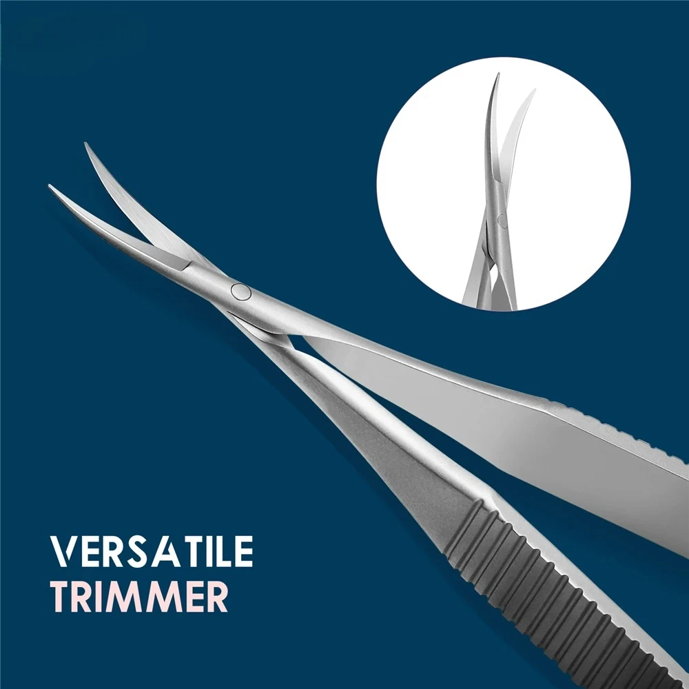 Cążki do skórek ze stali nierdzewnej, szczypce do usuwania martwego naskórka, proste nożyczki do manicure, nożyczki do brwi, narzędzia kosmetyczne.