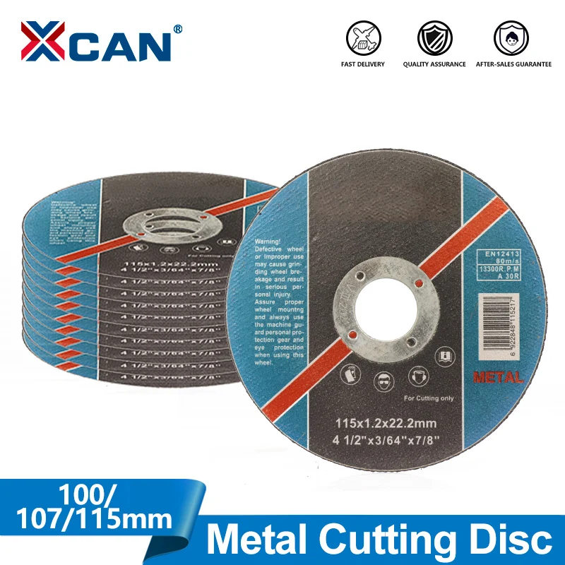 

XCAN Metal Cutting Disc 100/107/115mm Diameter Stainless Steel Cut Off Tool Wheel Angle Grinder Discs for Metal Wood Cutting