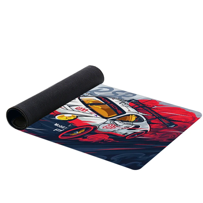 Imagem -04 - Mouse Pad Antiderrapante Tapete de Teclado Xxl Super Coupe Ilustrações Impressão Carros Esportivos Custom pc 911 Deskmats Tapetes Gamer Xxl