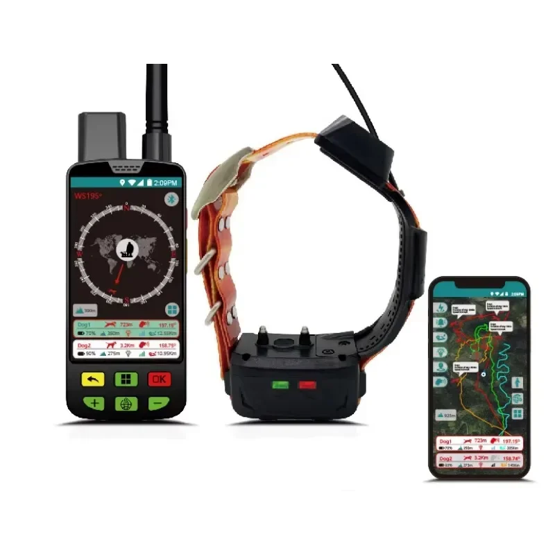 New dog training bundle handheld and collar for tracking and behavior training