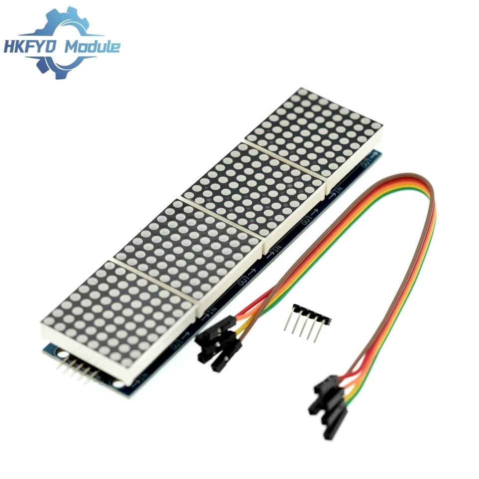 4 In One Display with 5P Line Dot Matrix Module For Arduino Microcontroller  MAX7219