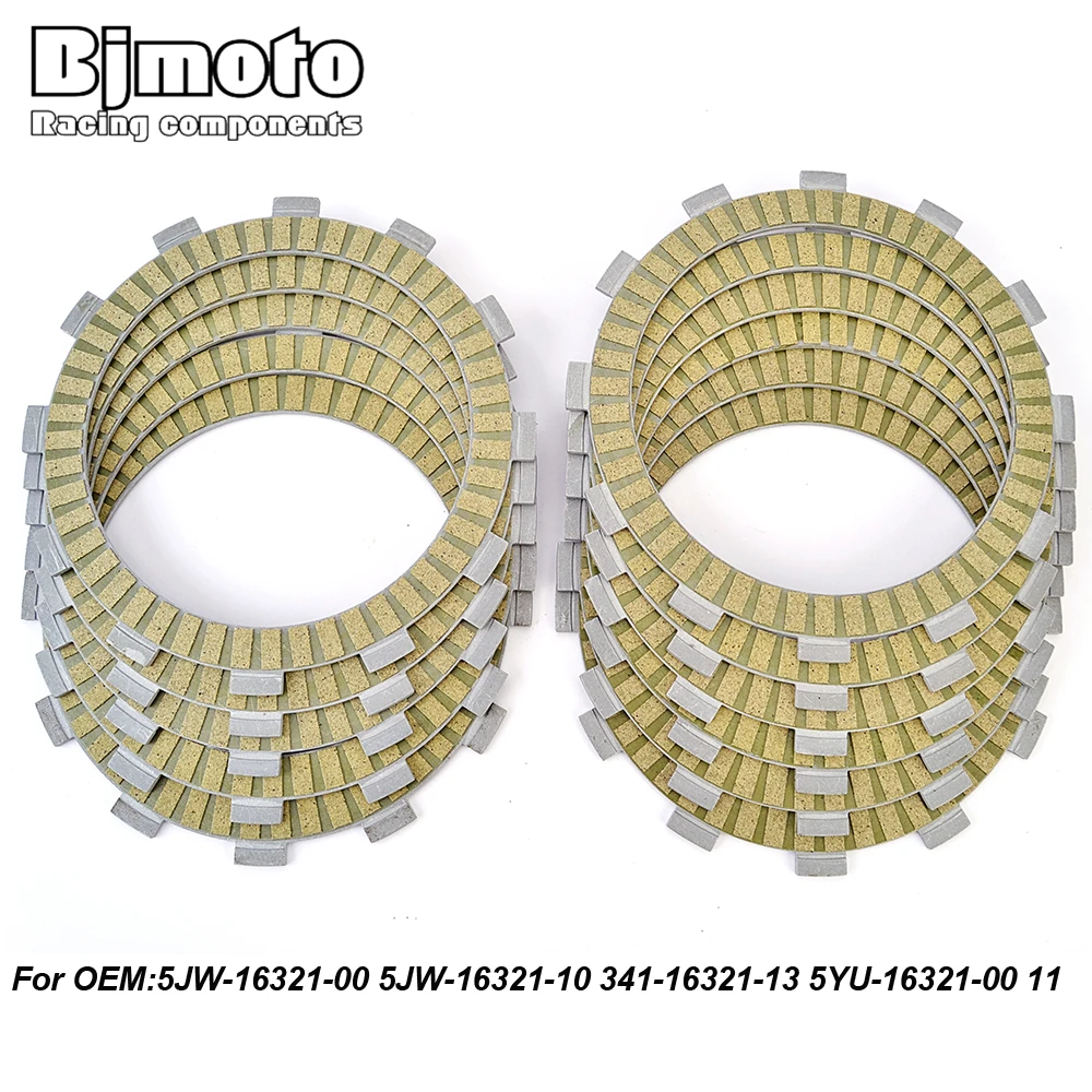 

Clutch Friction Disc Plates For Yamaha XV1900A Midnight Star XV1900AS Roadliner S XV1900 Stratoliner Deluxe XV1900CU Raider