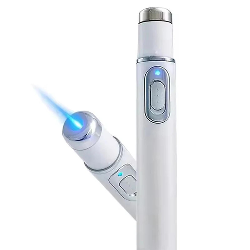 قلم حب الشباب العلاجي بالضوء الأزرق، جهاز تجميل العين للهالات السوداء، أكياس العين، الانتفاخ تحت العينين #1