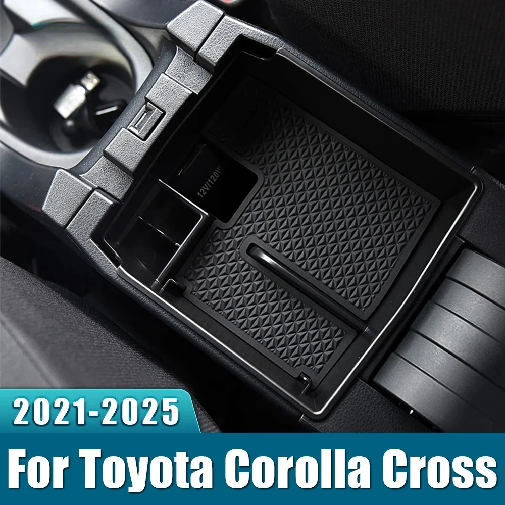 

For Toyota Corolla Cross XG10 2021 2022 2023 2024 2025 Car Central Console Armrest Box Storage Container Organizer Holder Tray