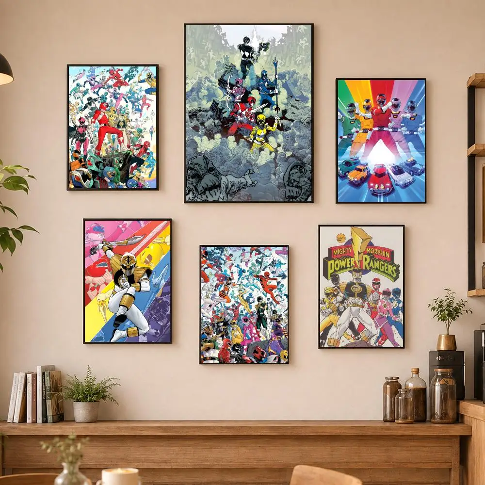 Tv M-mighty Morphin Power Rangers Poster  Poster Art With Prints Home Bedroom Living Room Decoration Gift
