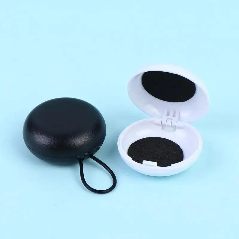 Round Compact Soundproof Earplug Storage Box Portable Dustproof Holder for Tiny Jewelry Home Travel Daily Use