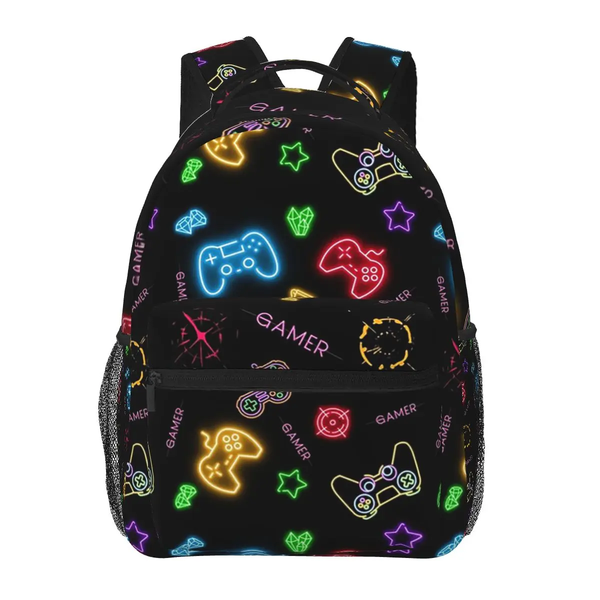 Video Game Controller Control Student Backpack School Bag Hiking Travel Daypack for Men Women Fashion Bookbag Shoulder Bags