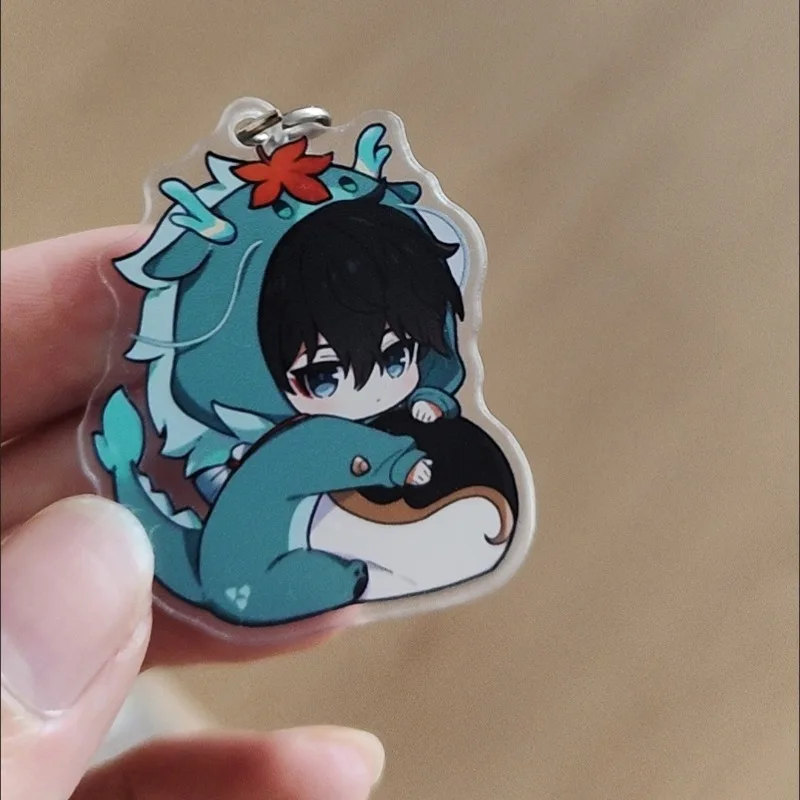 Honkai:Star Rail Dorm Boy Acrylic Keychain Strap Lanyard For Mobile Phone Case Car Key Chains Cover Hang Cotton Doll Accessories