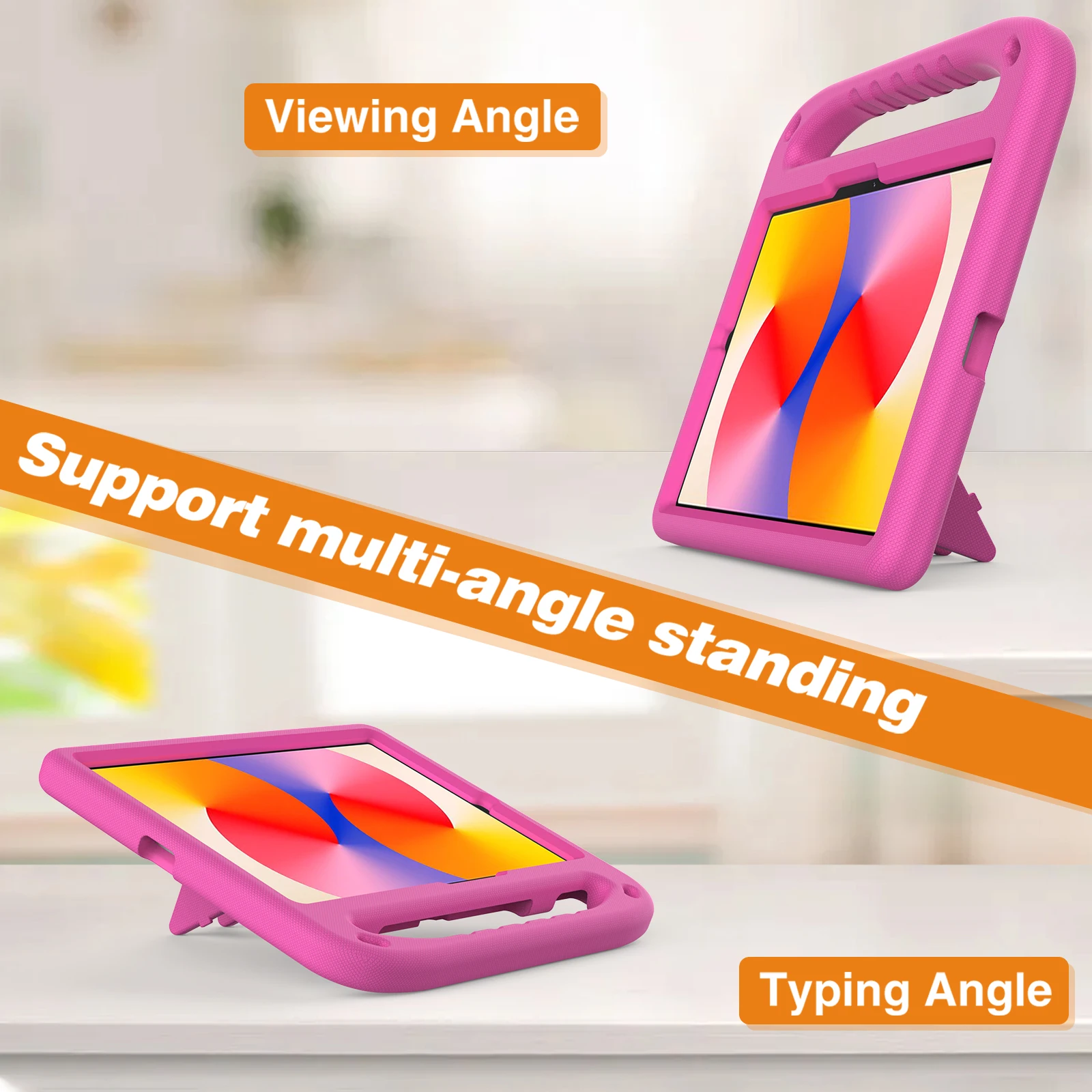 

Built-in Kickstand EVA Case For Huawei MatePad SE 11 2024 2023 2021 Kids Friendly Cover Shockproof Protection With Hand Holder