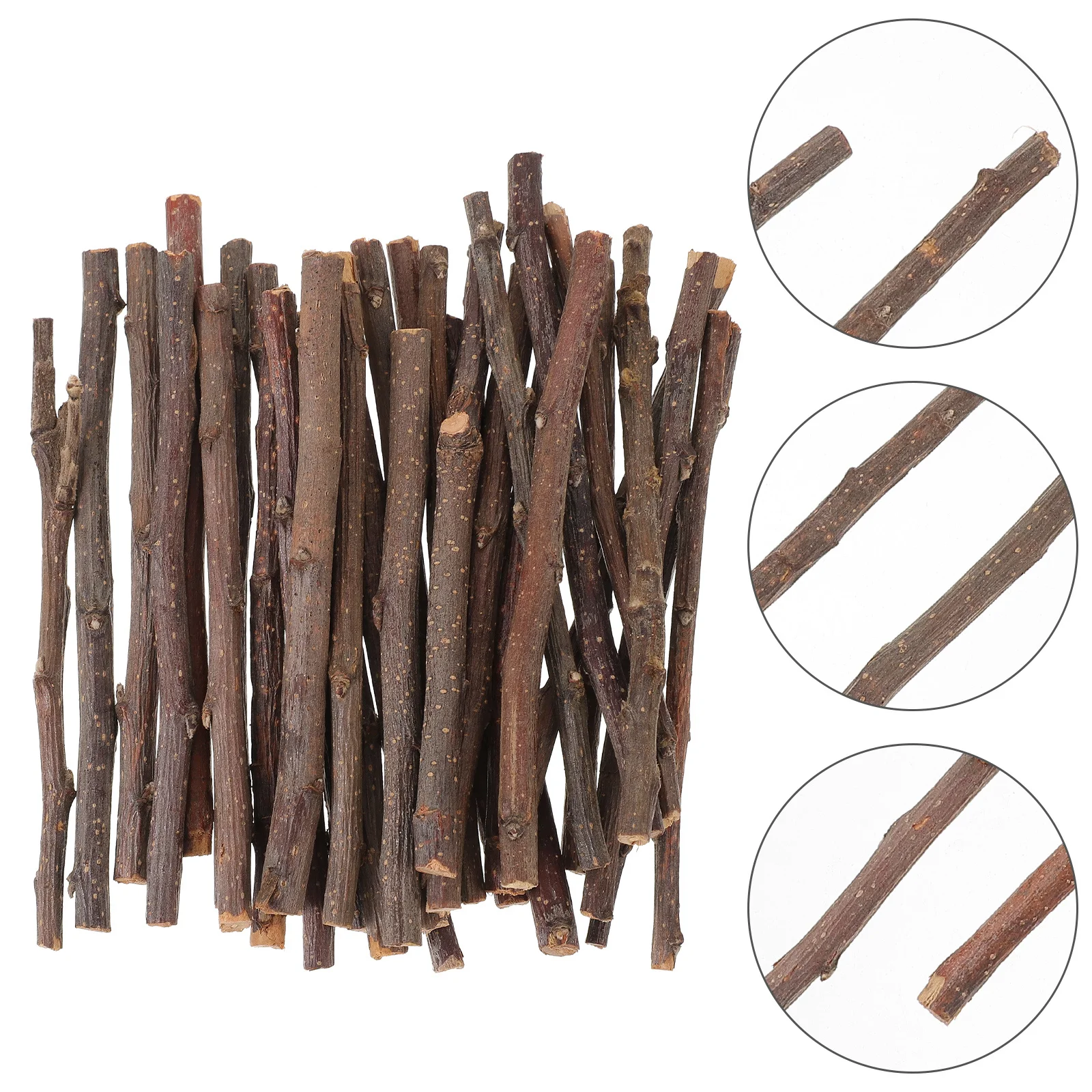 

40 Pcs Outdoor Decor Birch Sticks for Decorating Basswood Craft Woodcraft Log Jumbo Decorative