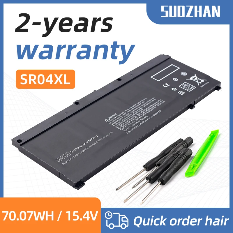 Suozhan Sr04xl Bateria do Portátil para hp Omen 15-ce 15-cb 15-ce015dx 15-cb014ur Tpn-q193 Tpn-q194 Tpn-c133 Hstnn-db7w 917724855