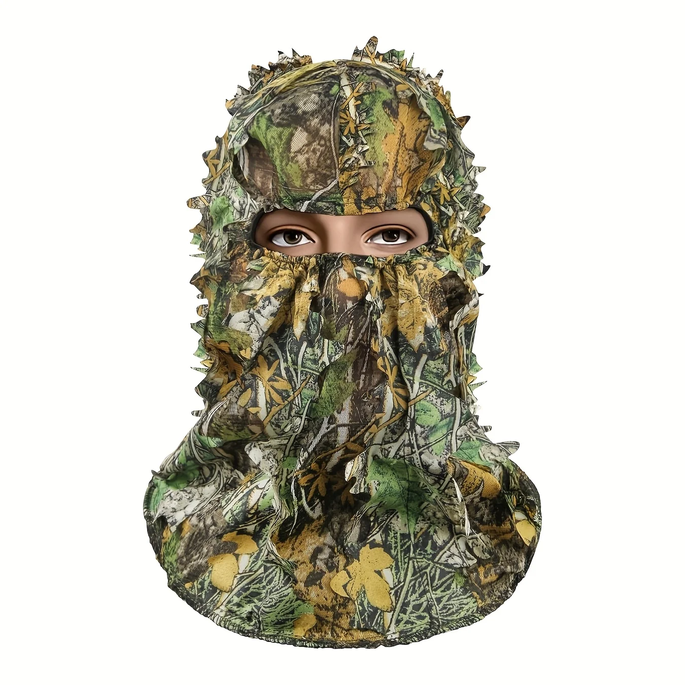 New 3D Full Face Mask Headwear Ghillie Suit Ghillie Camouflage Leafy Hat Turkey Camo Hunter Hunting Accessories Outdoor