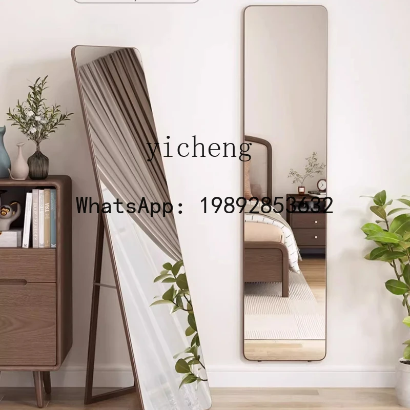 ABC  solid wood full-length mirror, bedroom wall-mounted household wall-attached self-adhesive fitting mirror