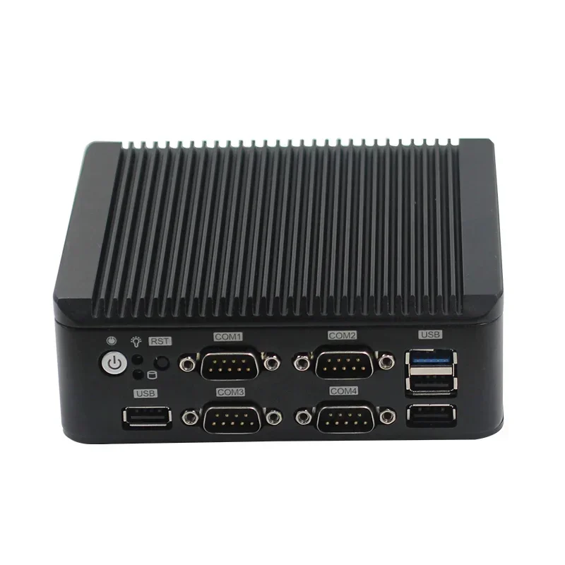 Mini PC Computer J1900 8GB Ram Computer senza ventola Hosting 2 * LAN 4COM 4 * RS232 Mini computer desktop