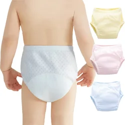 Bé Có Thể Tái Sử Dụng Tã Chéo Cotton Sơ Sinh Kid Huấn Luyện Tã Quần Mùa Hè Quần Lót Tã Vải Có Thể Giặt Thoáng Khí Sinh Thái Tã