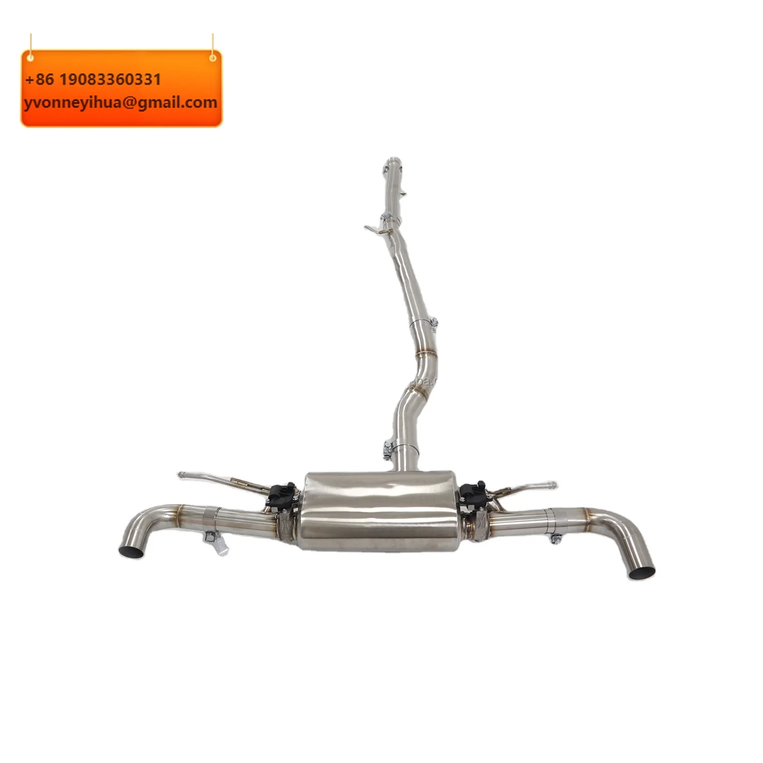 

Выхлопная система OUCHI из нержавеющей стали для Mercedes Benz GLA45 X156 2015+ с глушителем, клапанами и трубами