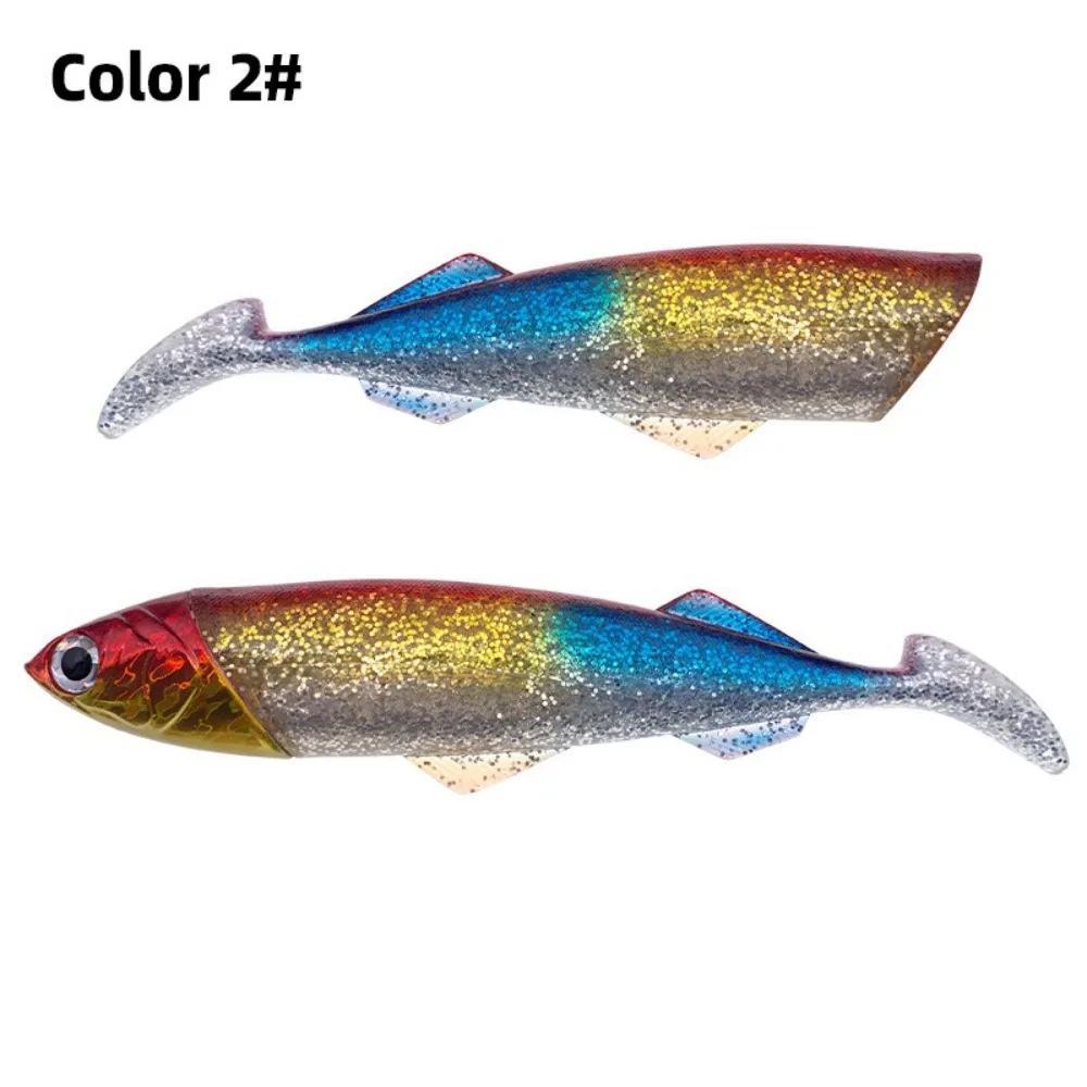 

26cm Length Super Large Soft Bait Luminous Material Metal Head Luminous Soft Bait Soft Body 415g Weight Metal Fish Head Bait