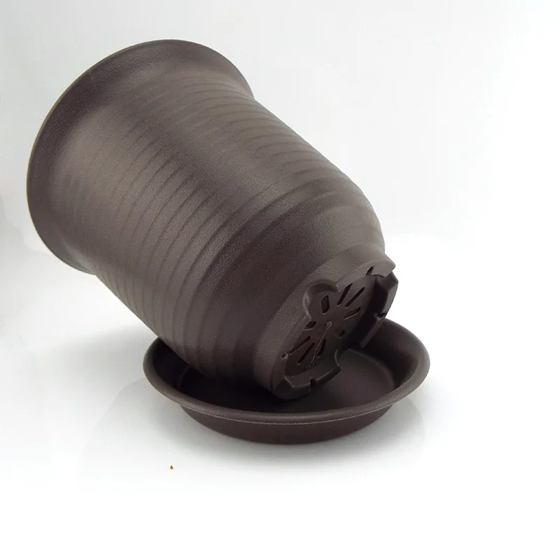 15 سنتيمتر البلاستيك حديقة اناء للزهور النبات عصاري تنمو الحضانة الأواني الخضار زارع أدوات المنزل صينية الزهرية لعشب بونساي E2