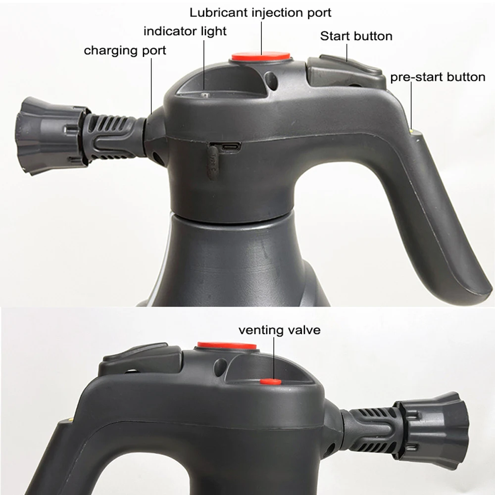 بخاخة رغوة كهربائية لاسلكية ، أداة غسيل السيارة ، مضخة رغوة ، الناسف ، الري ، الحديقة ، النباتات ، 2 لتر