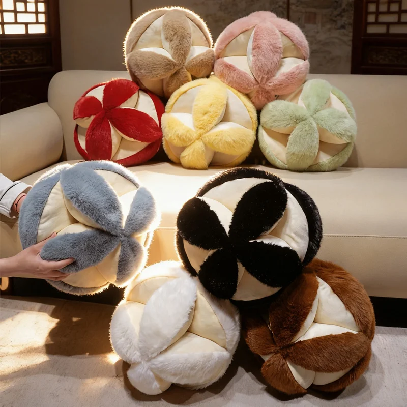 

Креативная подушка в форме шара в стиле Ins, разноцветная, разных размеров, 3D-подушка-гортензия, плюшевая, для современного дома, декор для кофейной комнаты