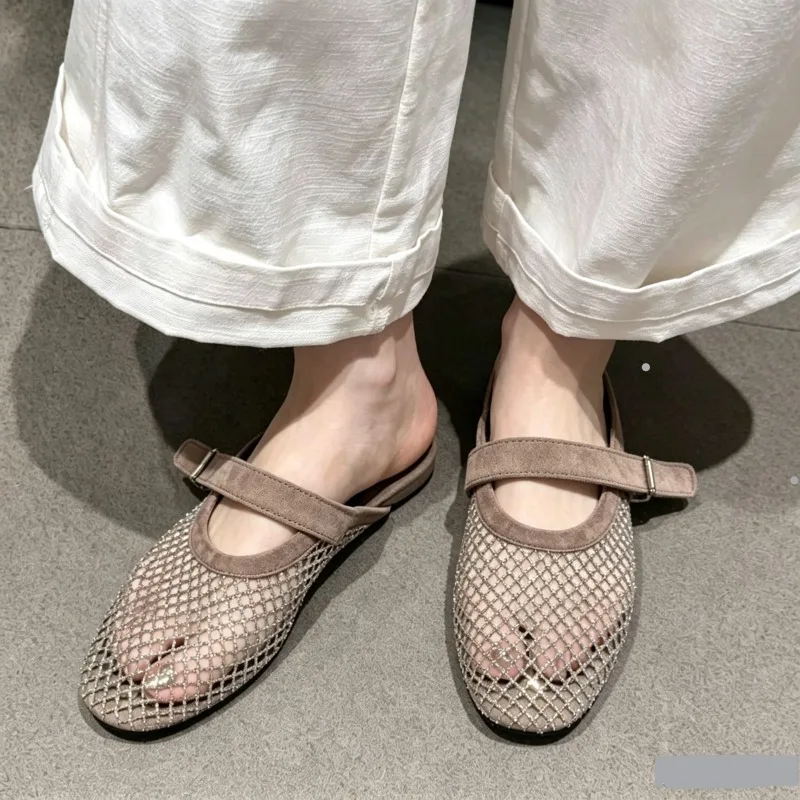 

Cutout French Strap Mary Jane Single Shoes 2026 Flat Fashion Sandals